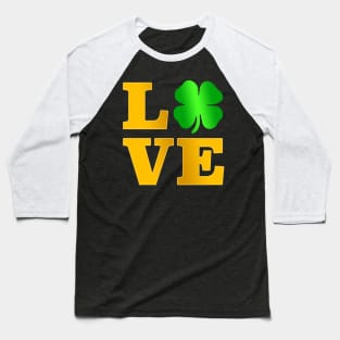 Love Shamrock T Shirt Ireland St Paddy irish Gift Tee Baseball T-Shirt